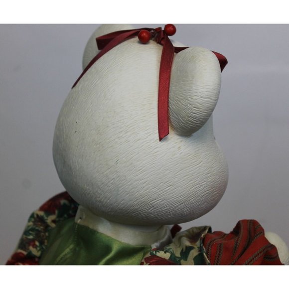 VTG 80s Working Christmas Animate Mouse 24.5" Standing Holiday Seasonal Decor - Picture 7 of 8
